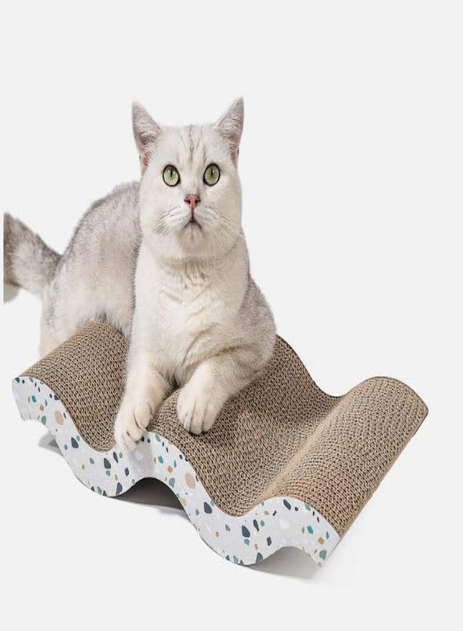 KittuPet Cat Scratcher Bed Lounge Kitten Sleeping Bed Durable Nonslip Curved Design Cat Scratch Pad Cat Scratching Board for Furniture Protection (1 Pcs) - Image 4